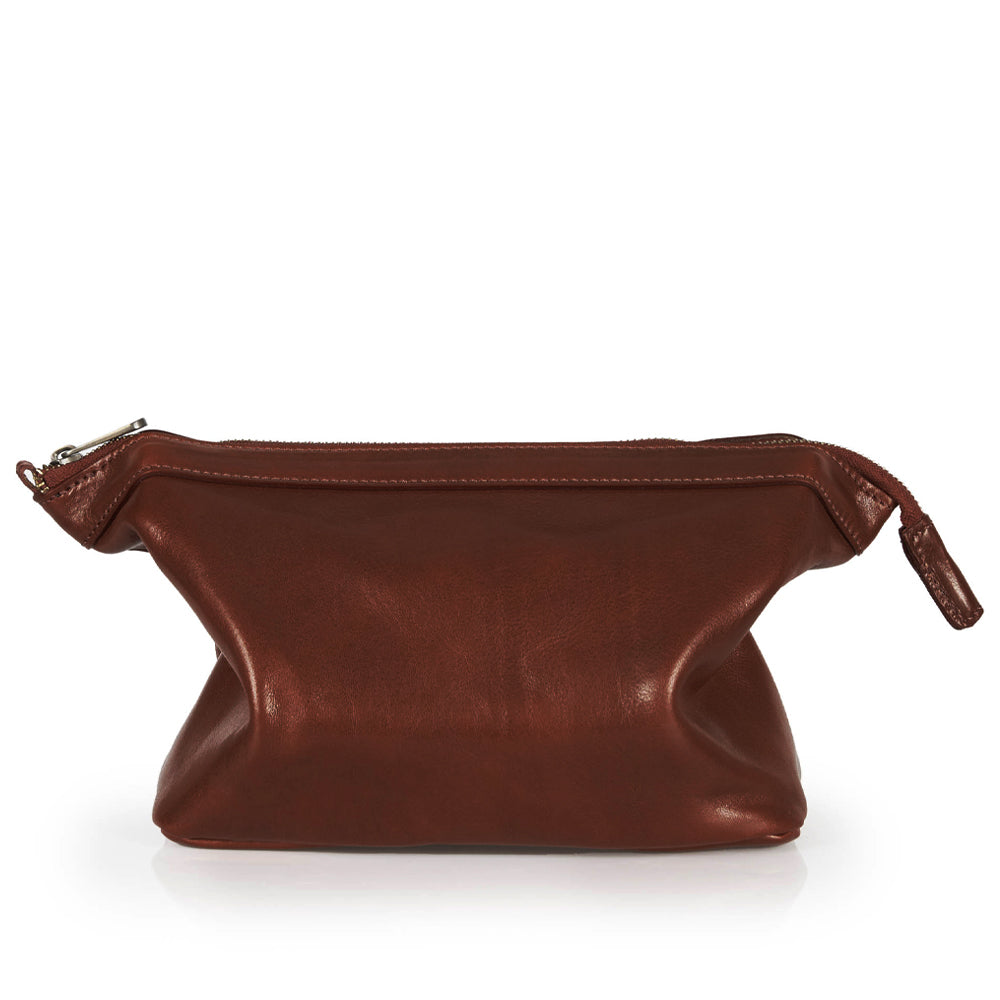 Borsa a mano in pelle rossa
