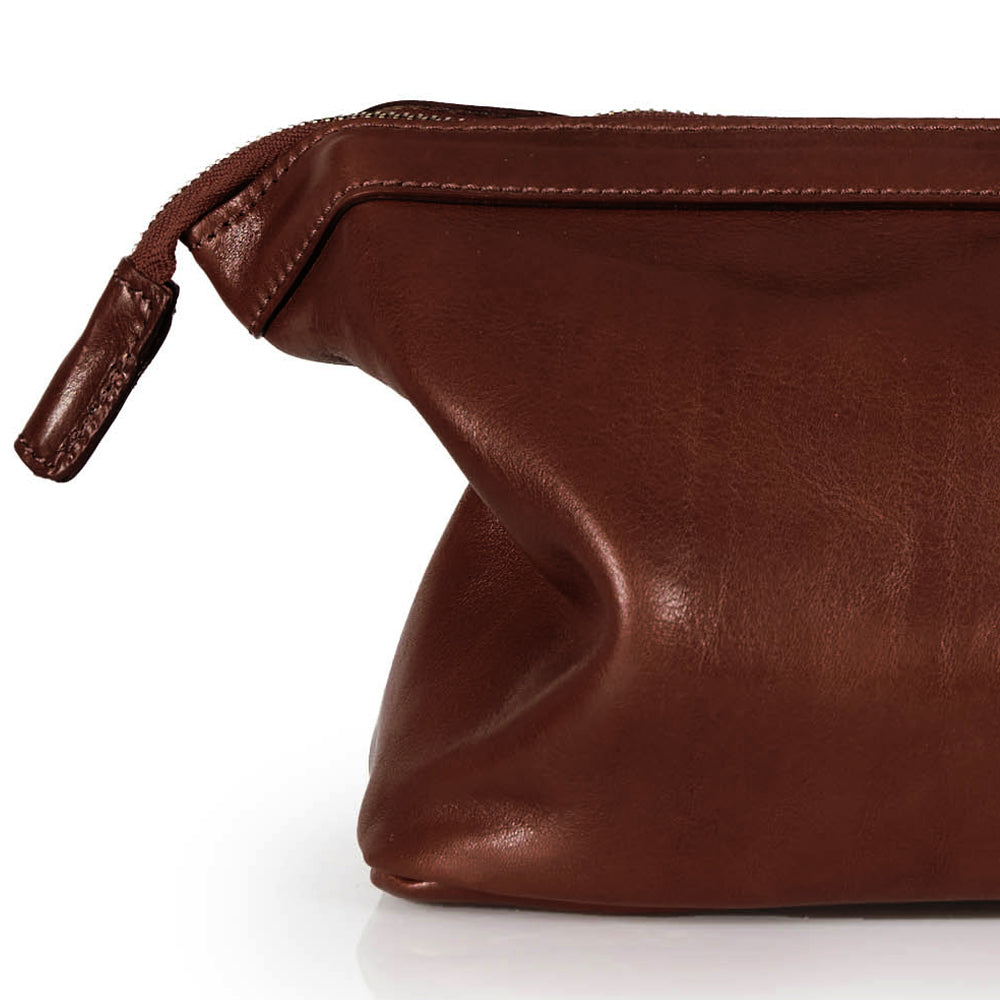 Borsa a mano in pelle rossa