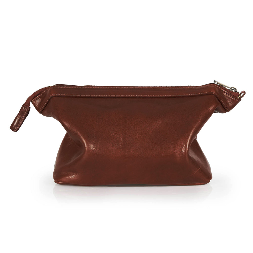 Borsa a mano in pelle rossa