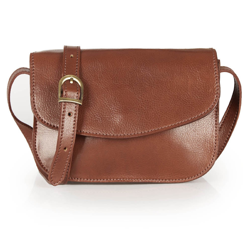 Borsa a tracolla in pelle nera