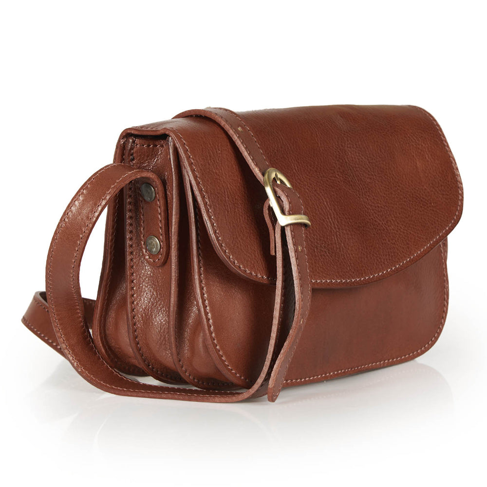 Borsa a tracolla in pelle nera