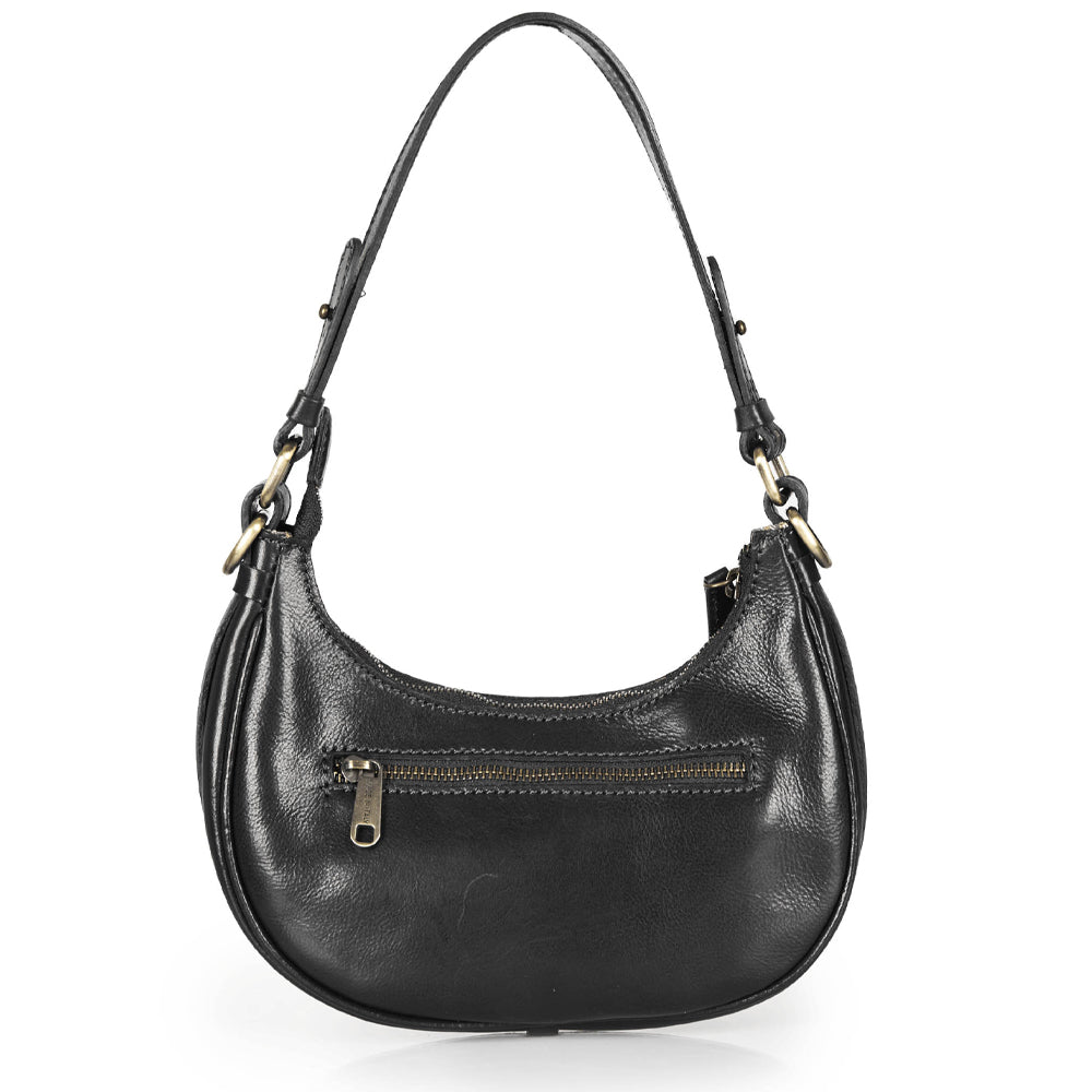 Borsa a tracolla in pelle marrone