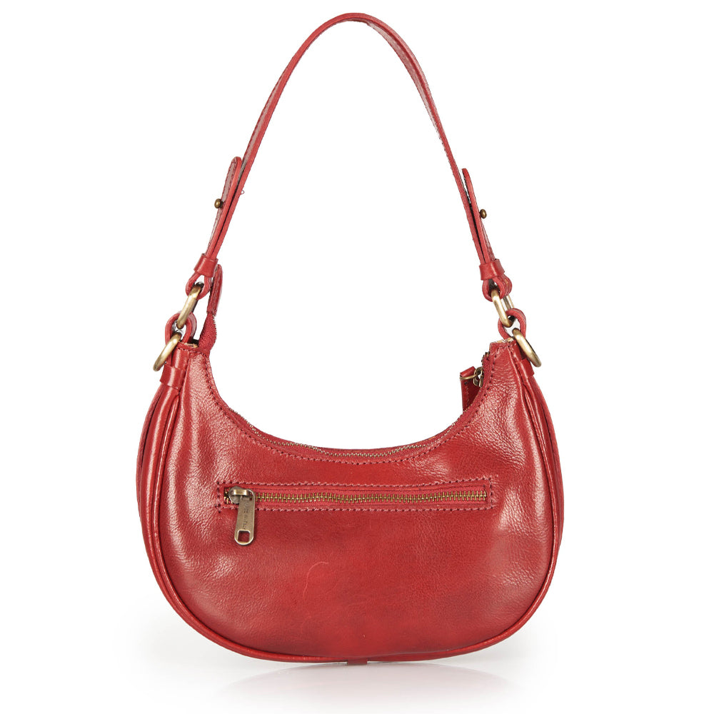 Borsa a tracolla in pelle marrone