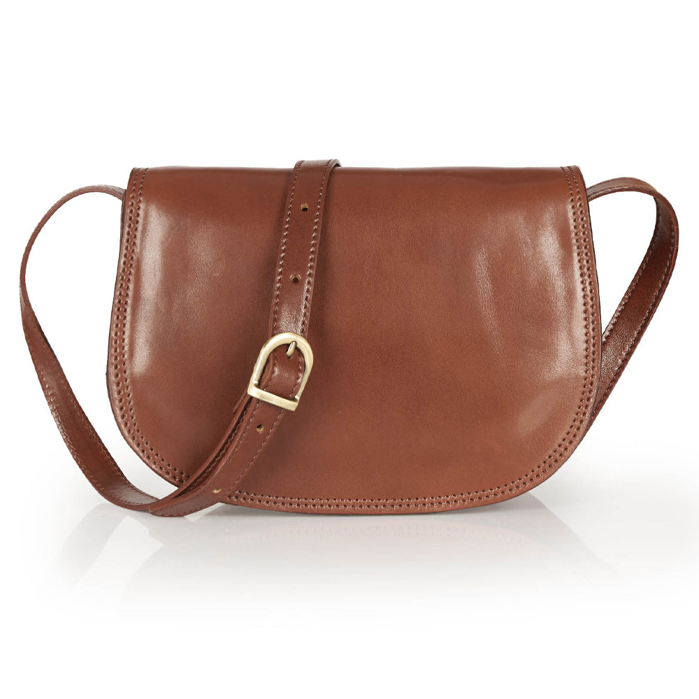 Borsa a tracolla in pelle rossa