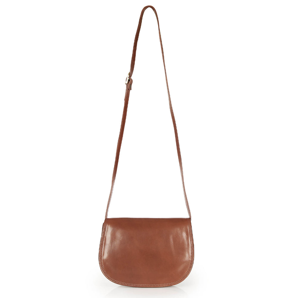 Borsa a tracolla in pelle rossa