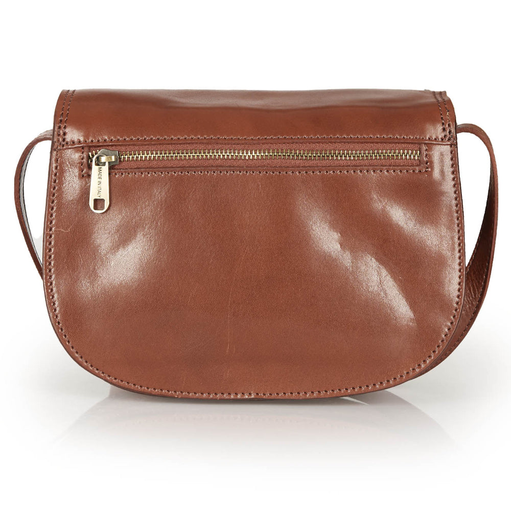 Borsa a tracolla in pelle rossa