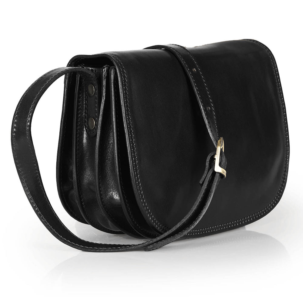 Borsa a tracolla in pelle rossa