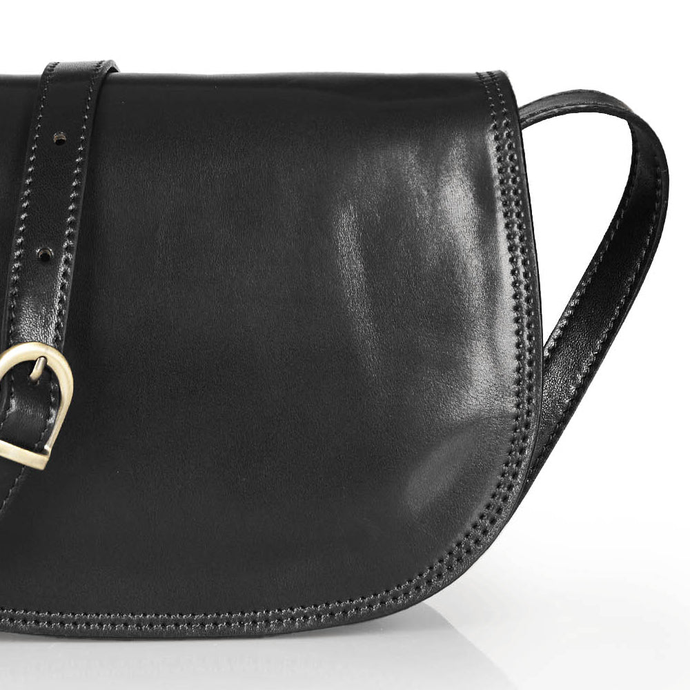 Borsa a tracolla in pelle rossa