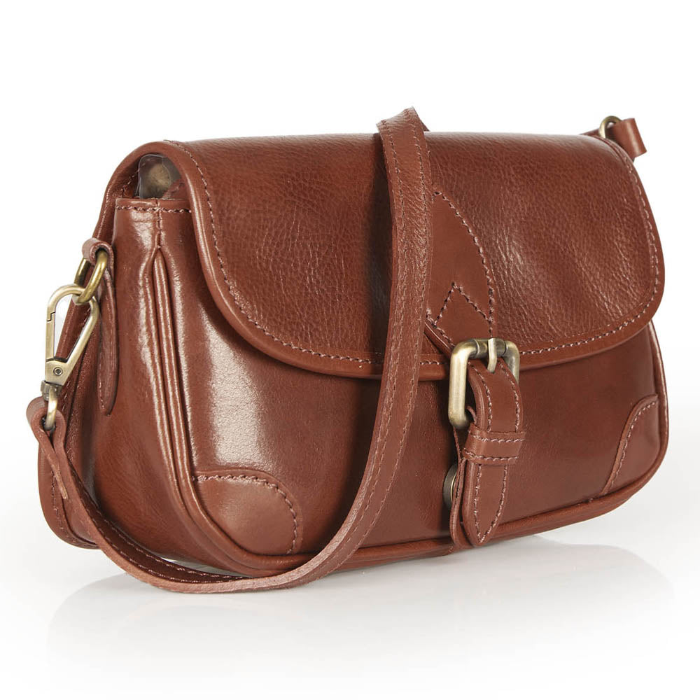 Borsa a tracolla in pelle nera