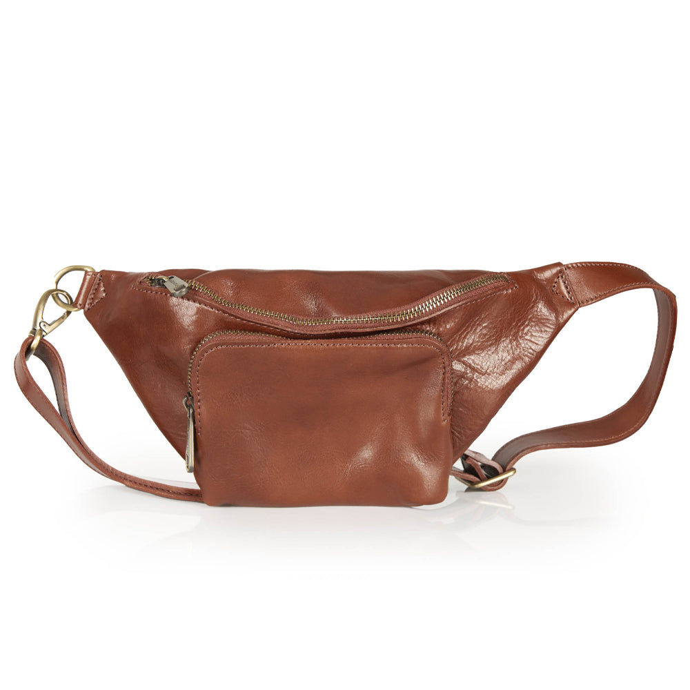 Marsupio in pelle rossa