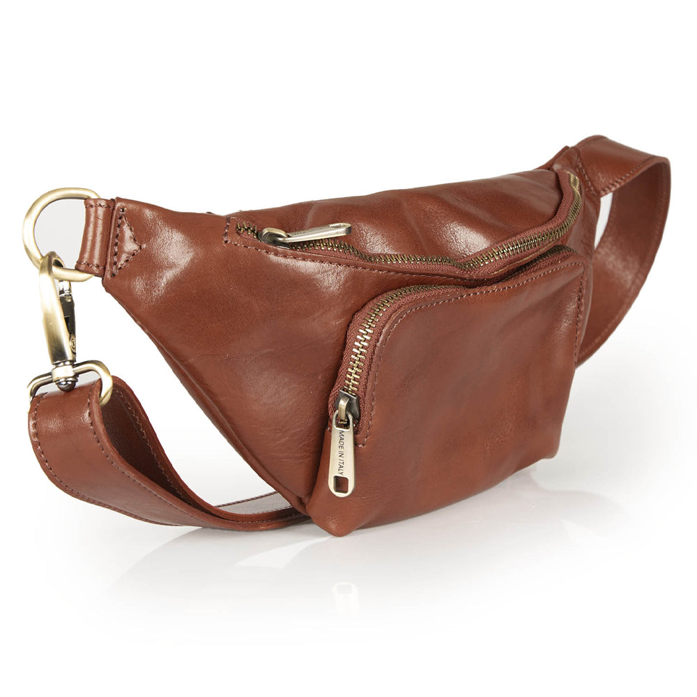 Marsupio in pelle rossa