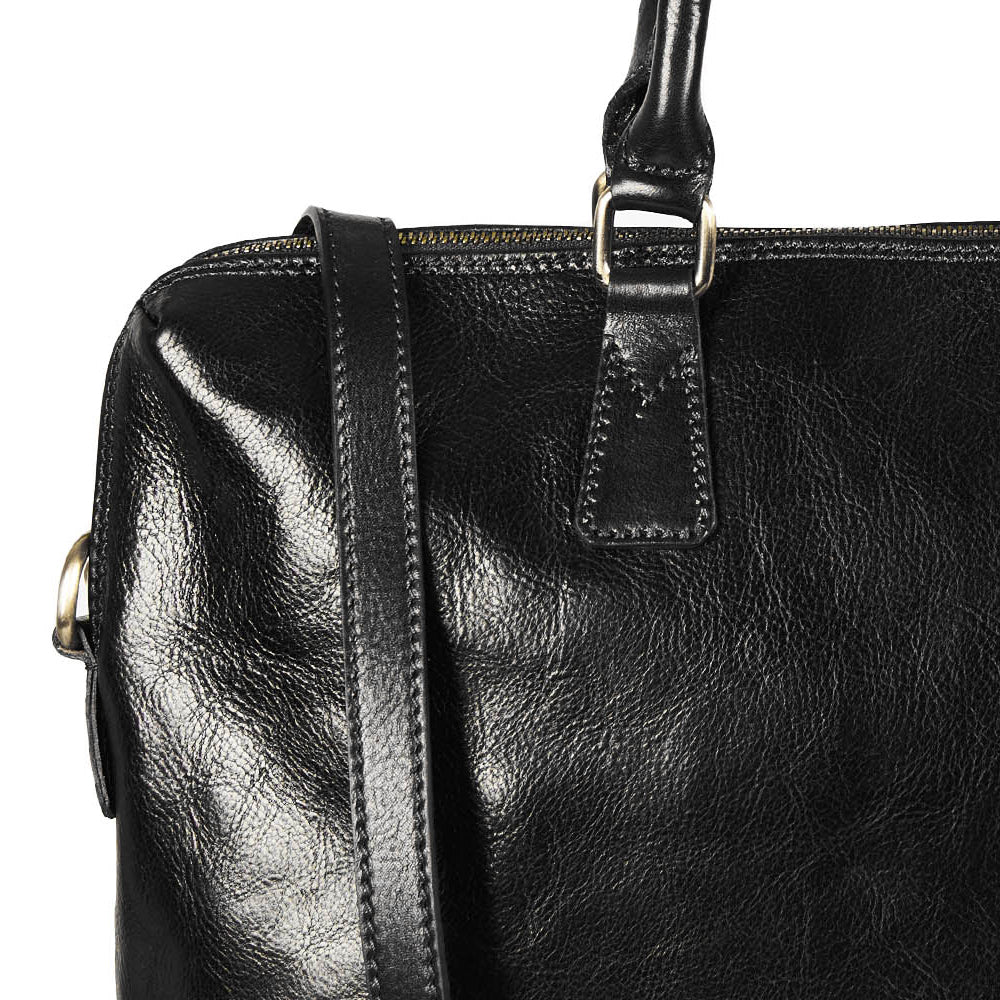 Cartella in pelle marrone