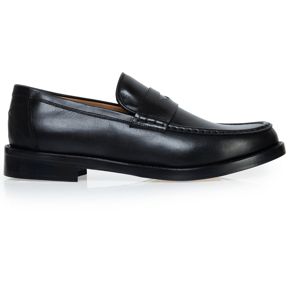 Mocassino Penny in pelle nera