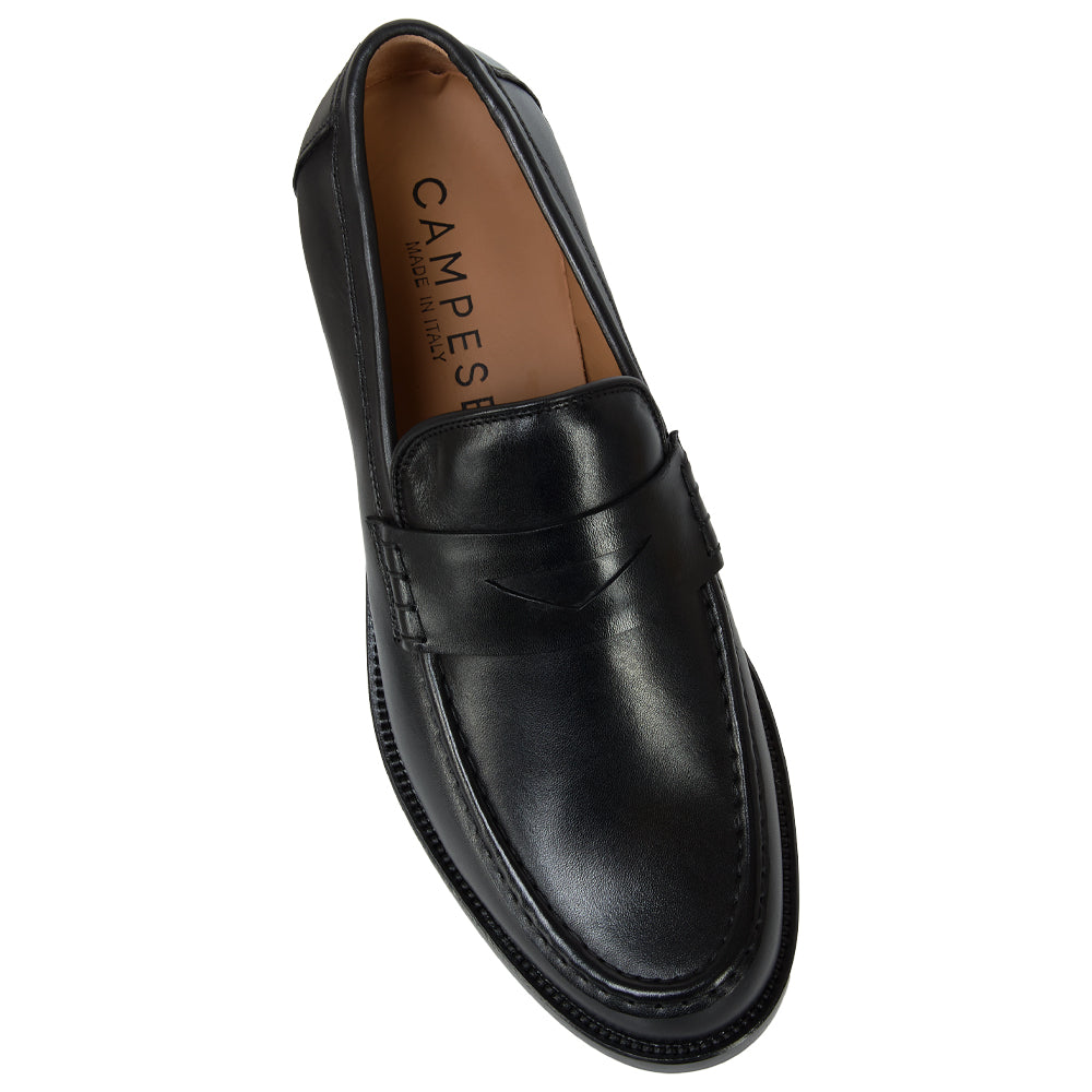 Mocassino Penny in pelle nera