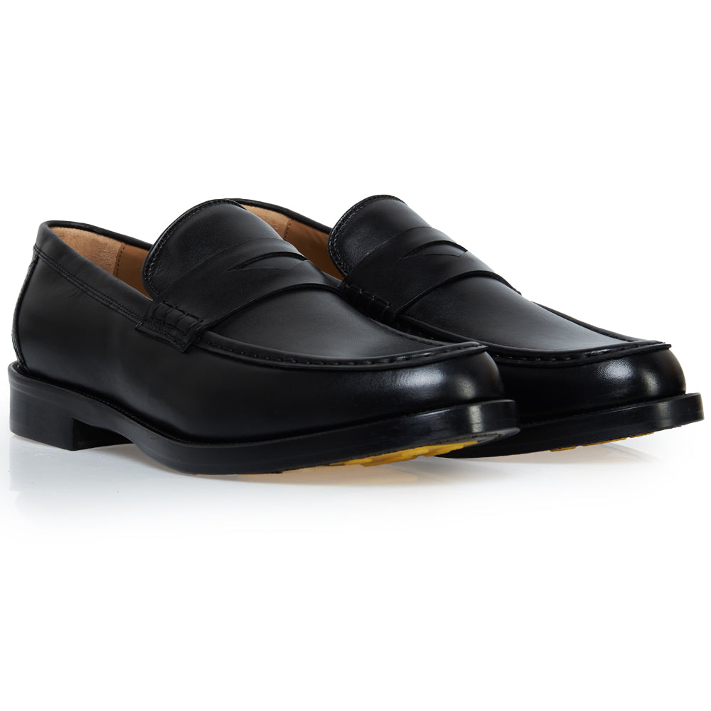 Mocassino Penny in pelle nera