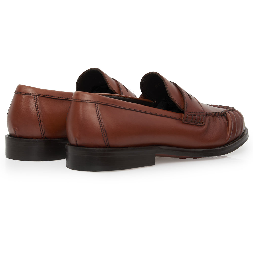 Mocassino Penny Loafer Morbido in Pelle cuoio