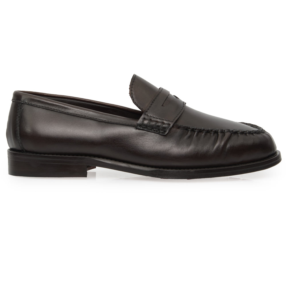 Mocassino Penny Loafer Morbido in Pelle testa di moro