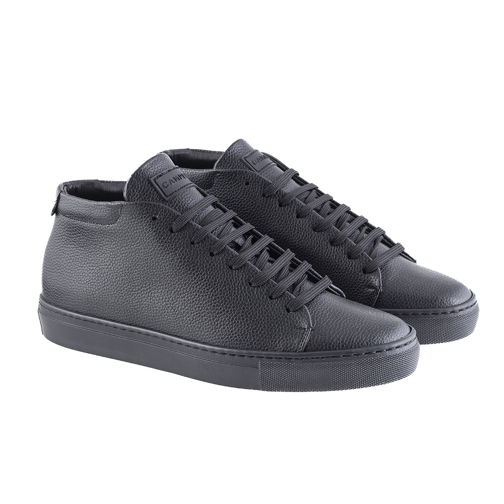 Sneakers in pelle nera