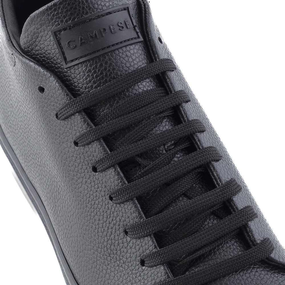 Sneakers in pelle nera