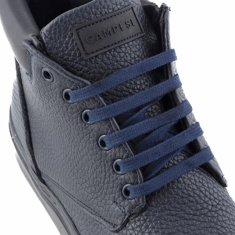 Sneakers in pelle blu