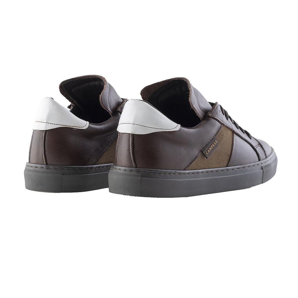 Sneakers in pelle marroni