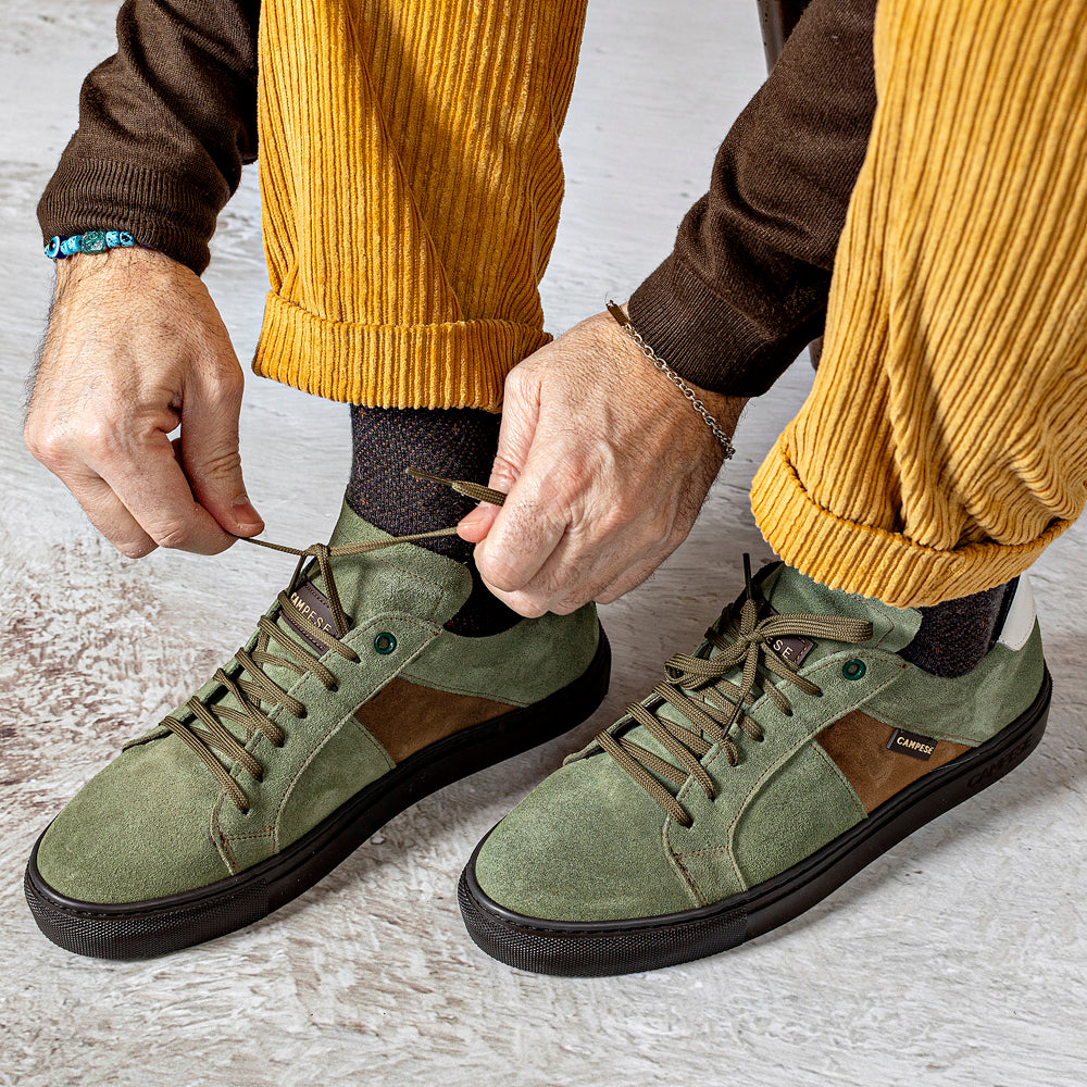 Green Suede Sneakers