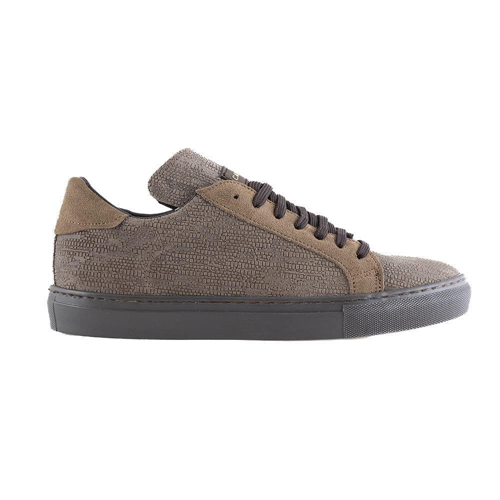 Sneakers in camoscio marrone