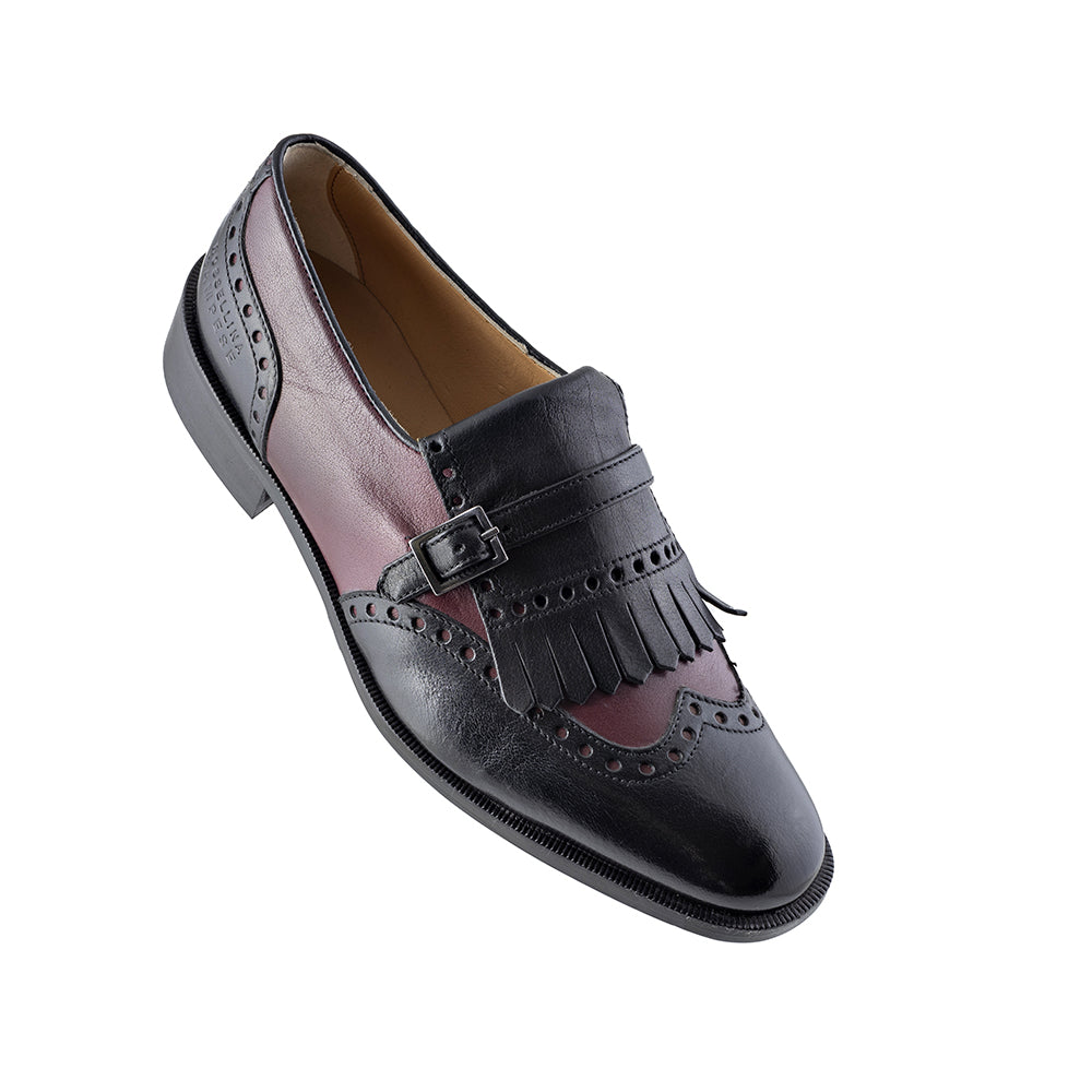 Black and bordeaux Loafers 