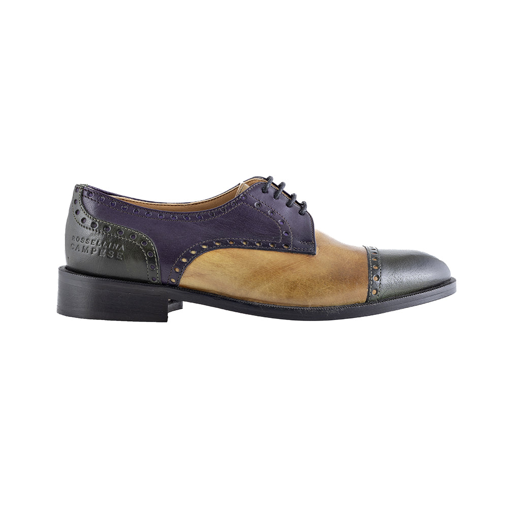 Green and purple women's Oxford