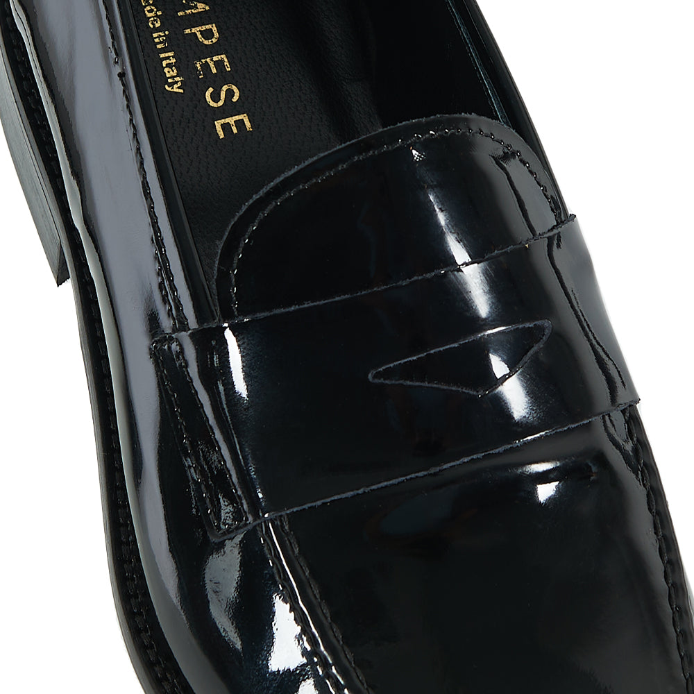 Mocassino Penny cerimonia vernice nera