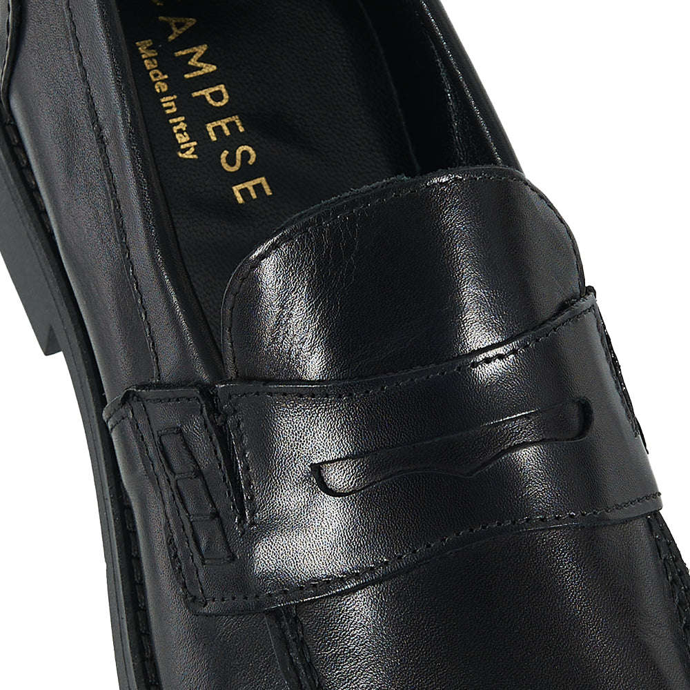 Mocassino Penny cerimonia in pelle nera