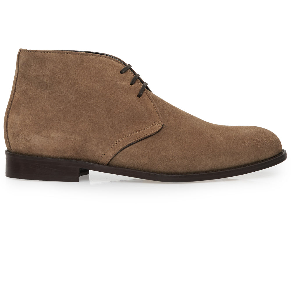 Polacchino Chukka Boot in Camoscio Morbido Taupe