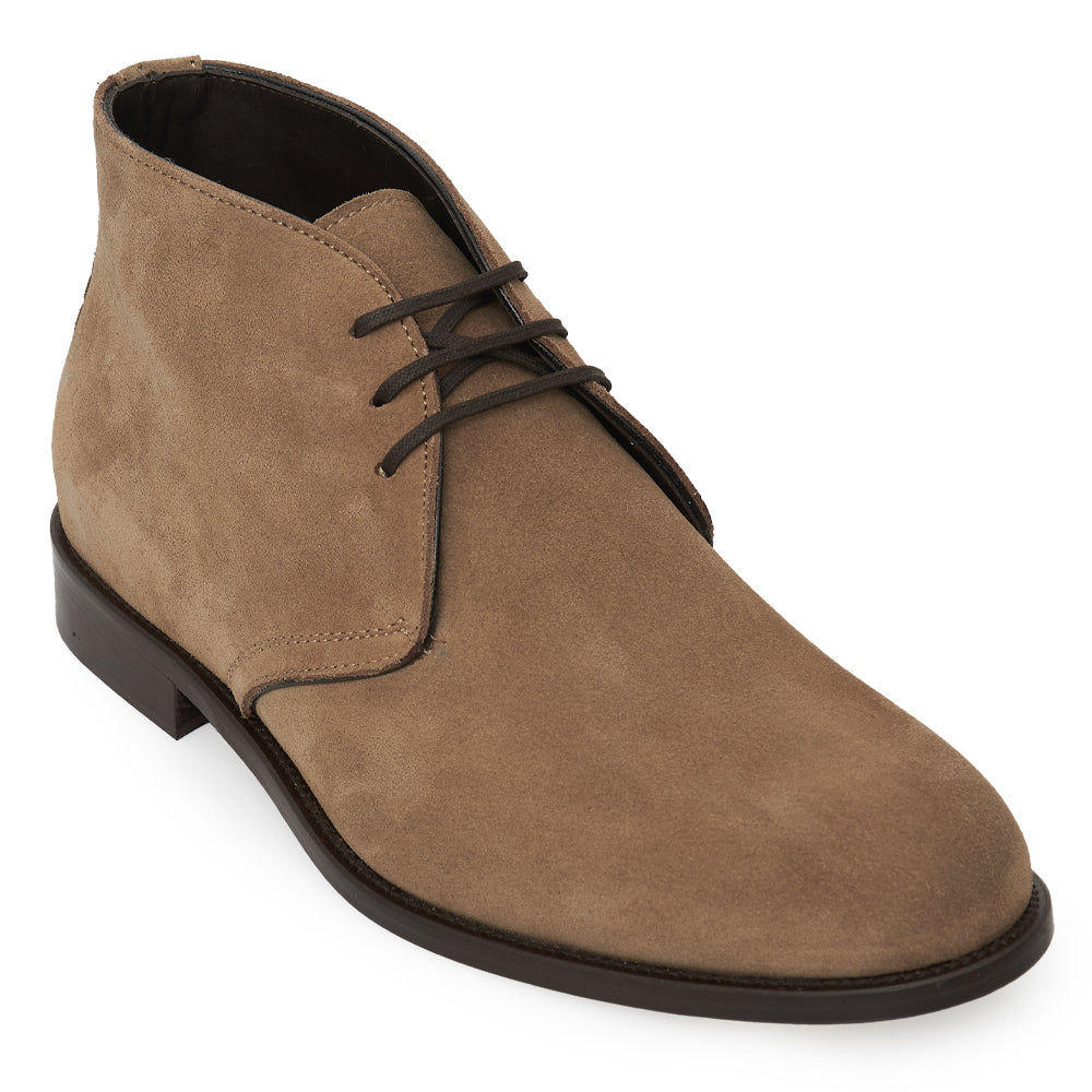Polacchino Chukka Boot in Camoscio Morbido Taupe