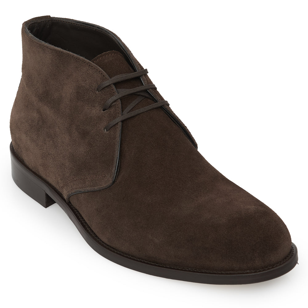 Polacchino Chukka Boot in Camoscio Morbido Testa di moro