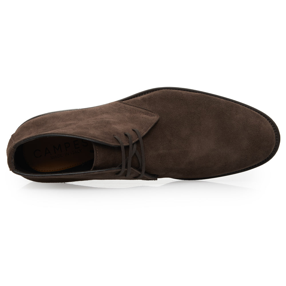 Polacchino Chukka Boot in Camoscio Morbido Testa di moro