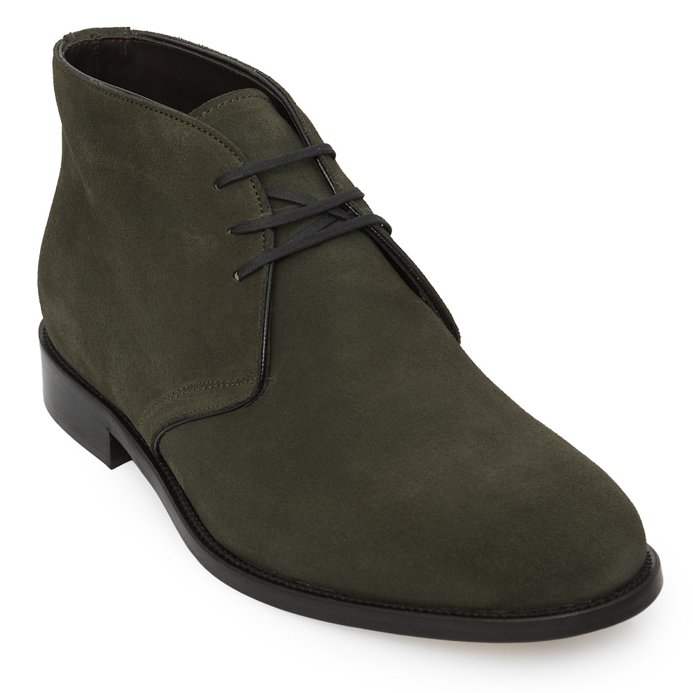 Polacchino Chukka Boot in Camoscio Morbido Verde bosco