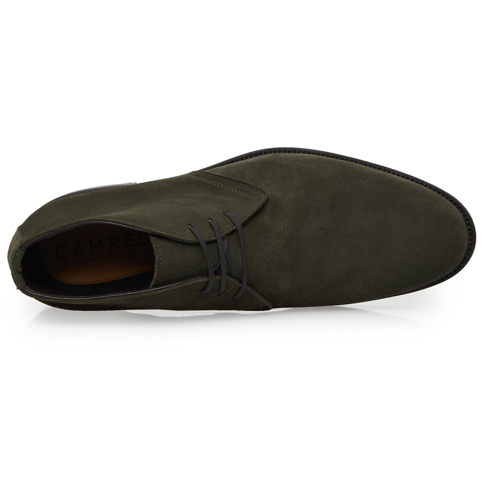 Polacchino Chukka Boot in Camoscio Morbido Verde bosco