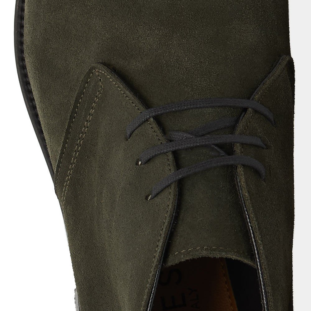 Polacchino Chukka Boot in Camoscio Morbido Verde bosco