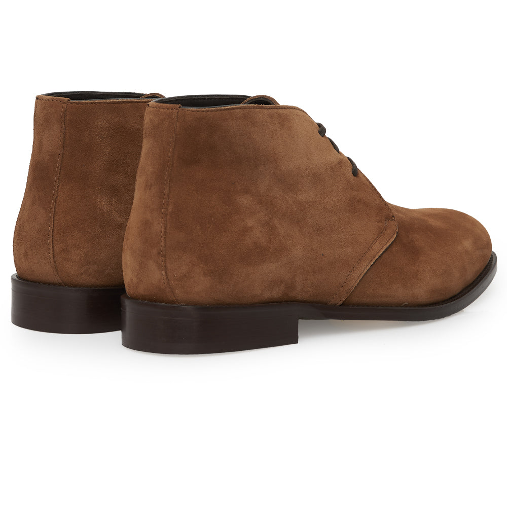 Polacchino Chukka Boot in Camoscio Morbido Cuoio