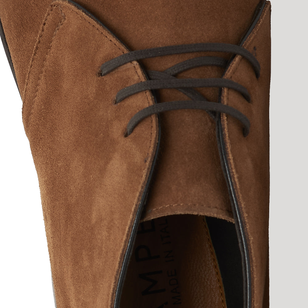 Polacchino Chukka Boot in Camoscio Morbido Cuoio