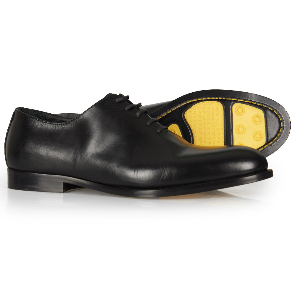 Black leather Richelieu