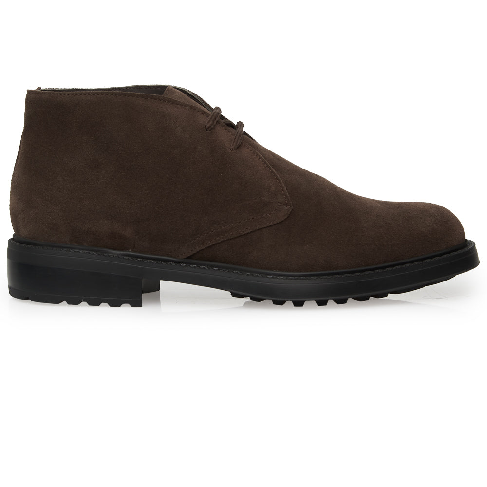 Polacchino Chukka Boot in Camoscio Testa di moro con Suola Roccia