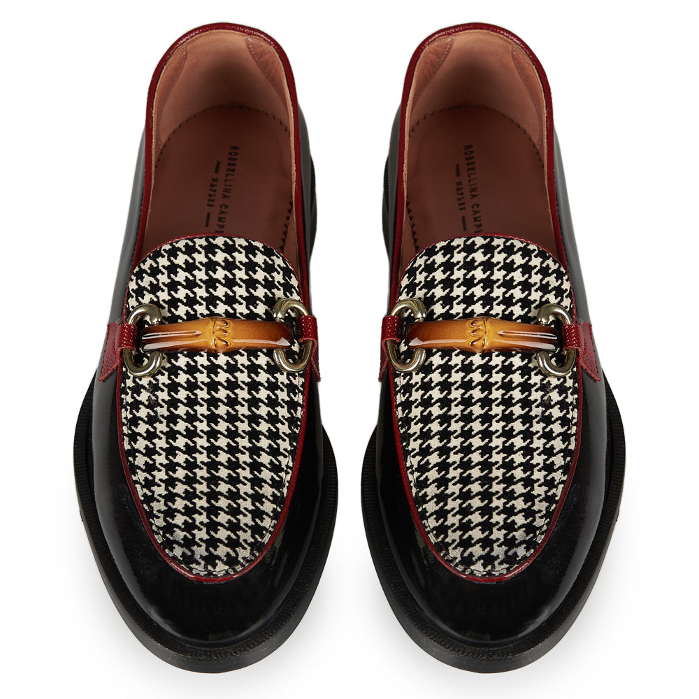 Mocassino fantasia pied de poule