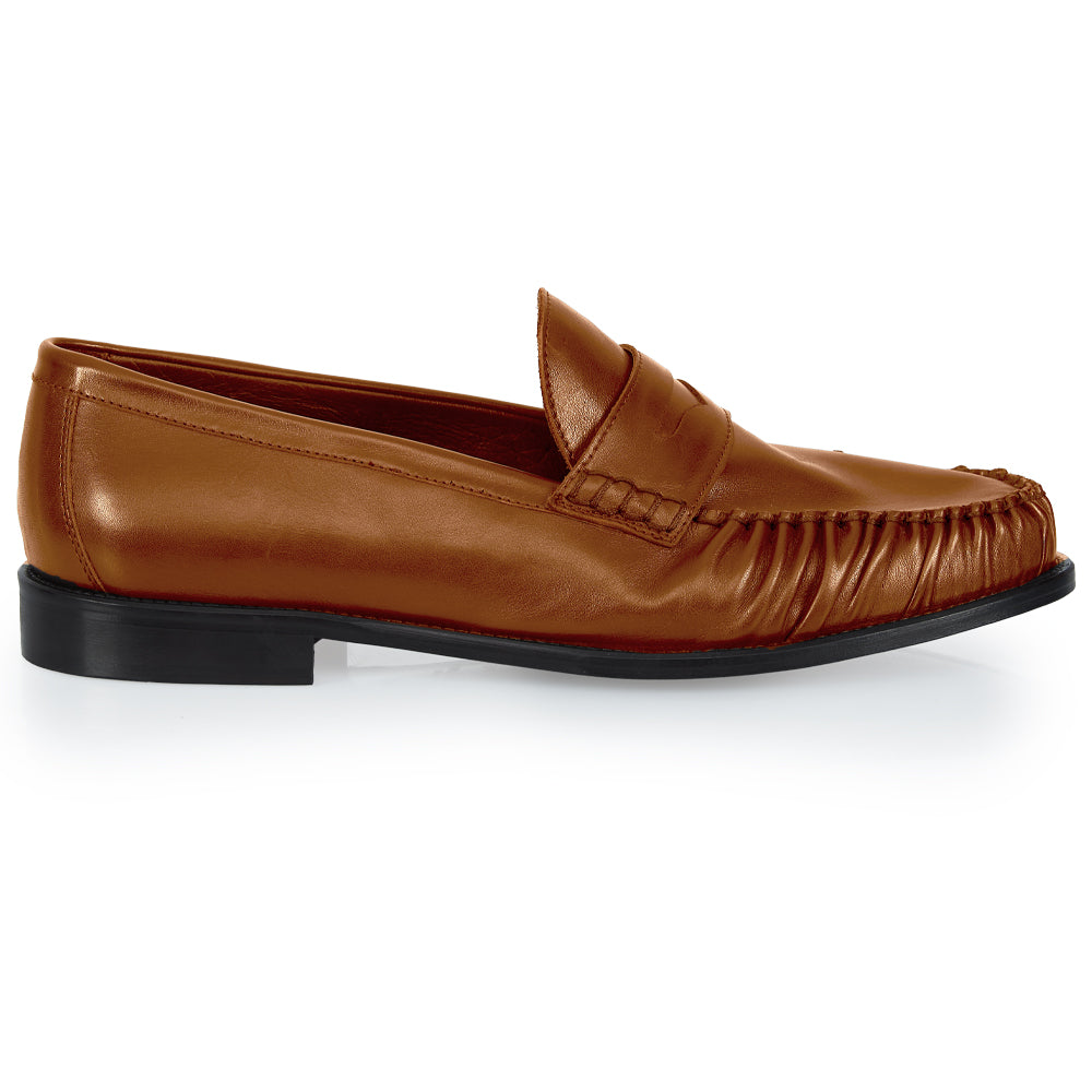 Mocassino Penny Loafer Cuoio – Lavorazione Bologna