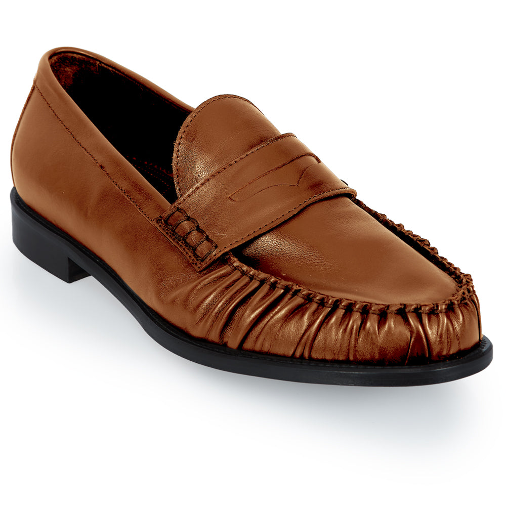 Mocassino Penny Loafer Cuoio – Lavorazione Bologna