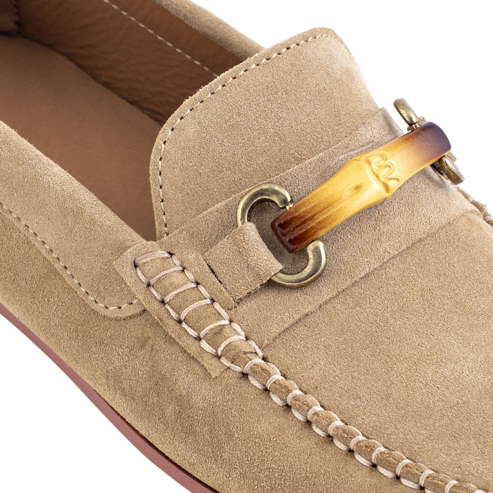 Mocassino Driving in Camoscio – Beige Sabbia