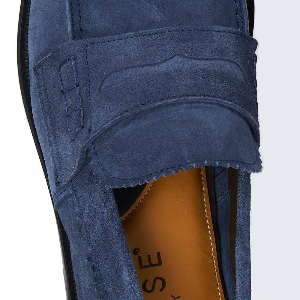 Mocassino Penny - camoscio ciano