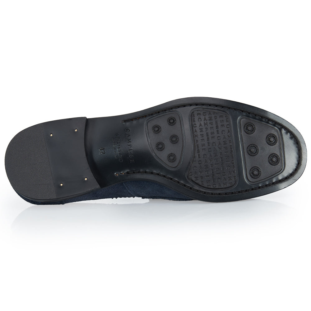 Mocassino Penny - morbido camoscio blu navy