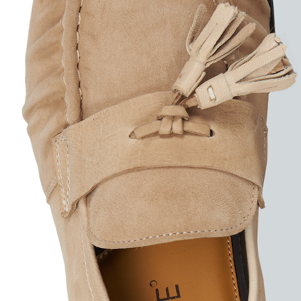 Mocassino Tassel Light Summer Camoscio Beige