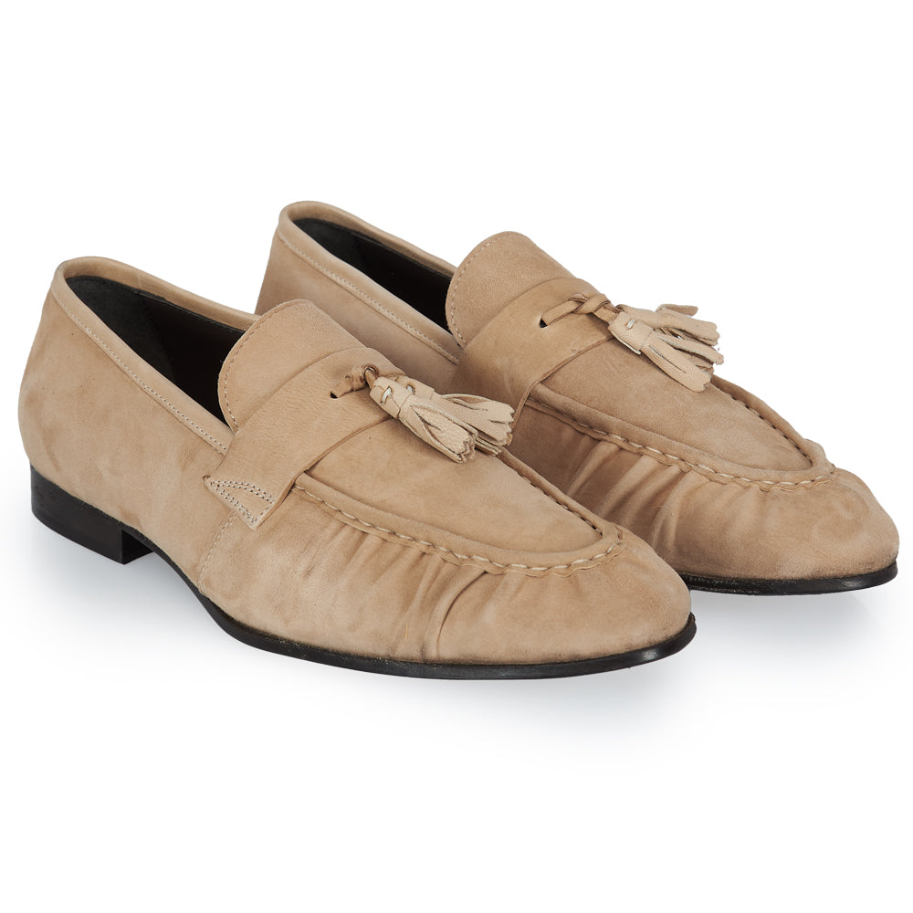 Mocassino Tassel Light Summer Camoscio Beige